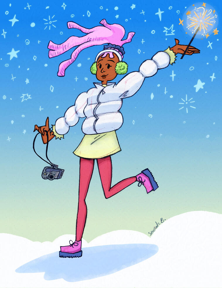 Women in Animation DTIYS. Sketched in pencil and colored digitally.