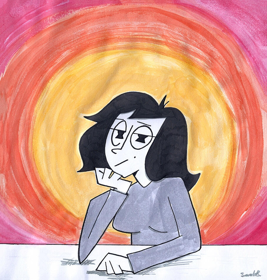 I often think in monotone. Inks and watercolors.